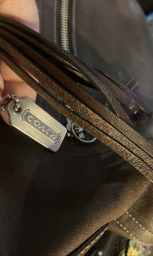 Vintage Coach Handtasche Tasche Schulter braun Leder Legacy Hobo Quaste Reißverschluss 1417 - Bild 20 von 20