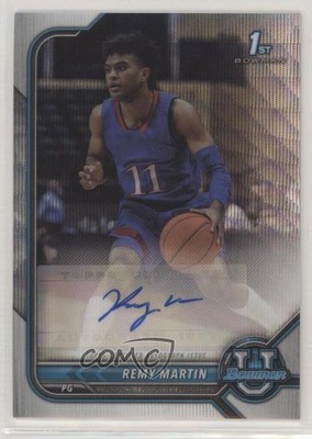 2021-22 Bowman U Chrome Prospect vendu Silver Wave Réfracteur /199 Remy Martin Auto