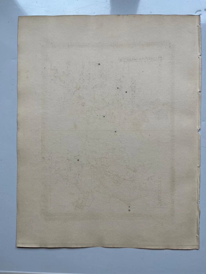 Вустершир старинная гравированная карта цветная граница 1835 - Изображение 3 из 4