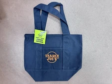 NEW Limited Trader Joe's Mini Halloween Canvas Tote Bag - BLACK SHIPS TODAY