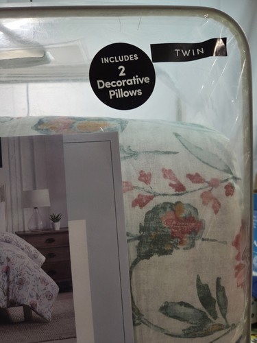 Juego de cama edredón reversible Madeline de algodón doble 4 piezas - Imagen 3 de 7
