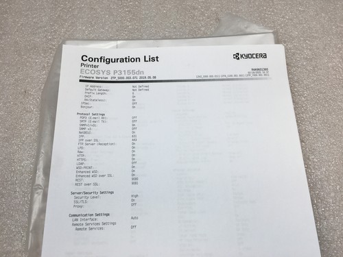 Kyocera ECOSYS P3155dn Monochrome Laser Printer with 354k pg ct and No Toner - Picture 8 of 11