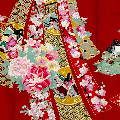 Children'S Jinbei, Girls' Princess, Red Japanese Pattern, Baby Kids, Souvenirs, - Picture 3 of 6