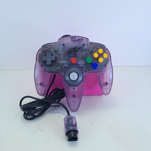 Nintendo 64 N64 Clear Atomic Purple Controller OEM