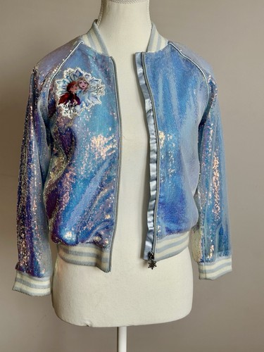 Disney Store Frozen Elsa & Anna College Jacke Mädchen Größe 7/8 - Bild 2 von 7