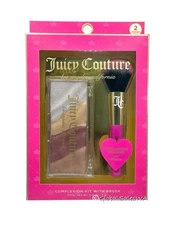 Juicy Couture Complexion Kit Shine Highlighter Bronzer with Pink Brush 2-Pc Set