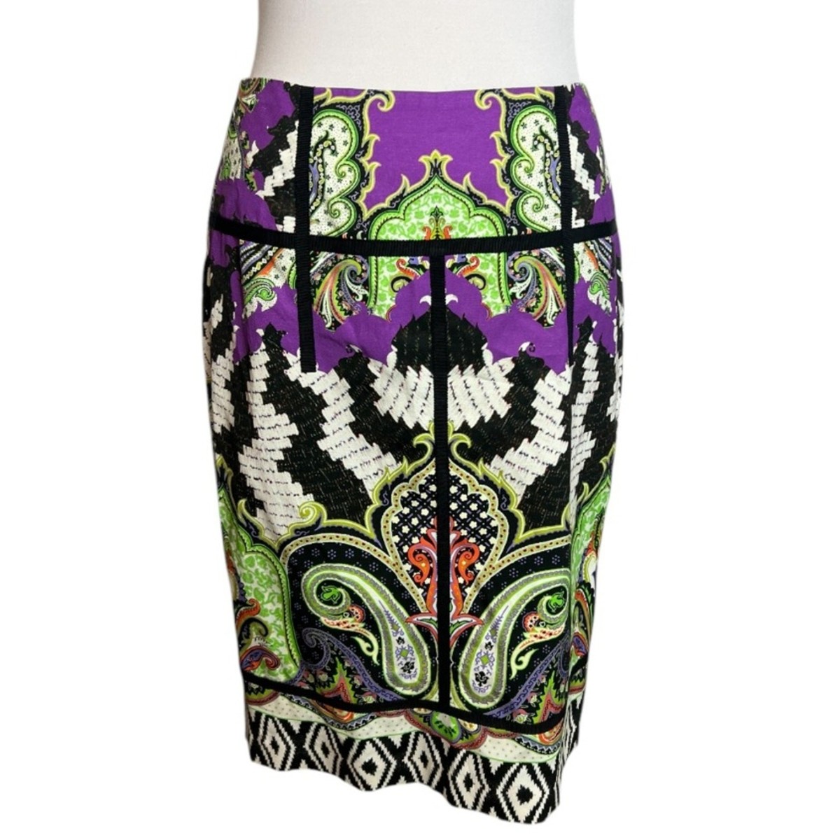 Etro paisley print pencill skirt Sz 42 | eBay