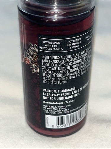VAMPIRE BLOOD Bath and Body Works Halloween Fine Fragrance Mist 2.5 Mini Spray - Picture 3 of 24