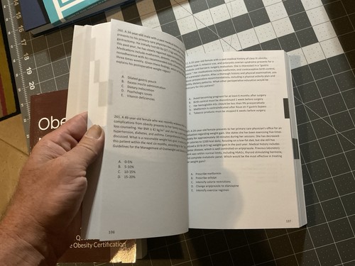 Obesity Medicine 2025 Edition, Board Review Questions / Practice Test, 2 Books - Picture 15 of 17