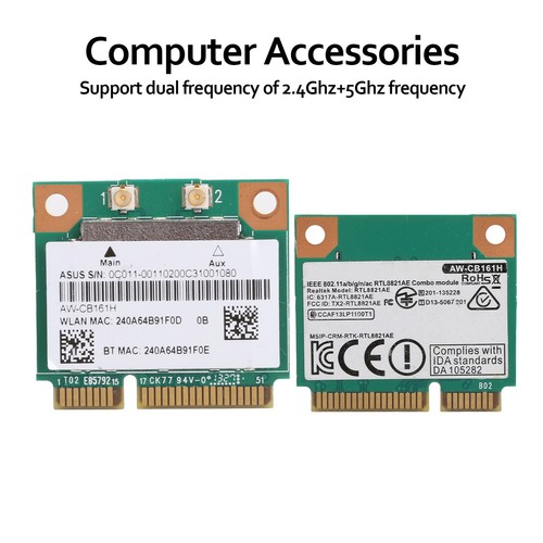Wifi Module Mini PCIE 2.4/5.0GHz BT 4.0 AWFY161H 433Mbps 802.11a/B G/n/ac RTL FY - Afbeelding 14 van 22