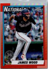 2025 Topps Chrome #90CB-15 James Wood 1990 35th Anniversary RC