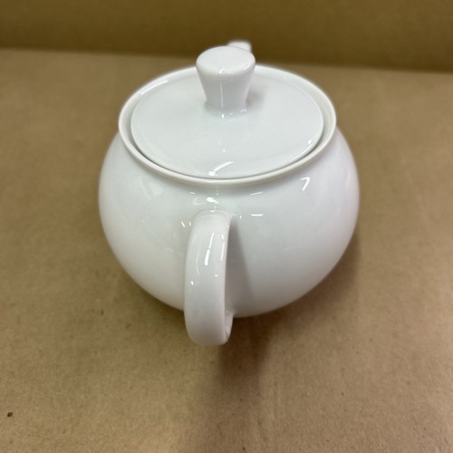 Arzberg mini Sugar Bowl w/ Lid 192 shape white porcelain Germany - 第 2/8 張圖片