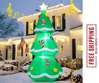 10.5 FT Inflatable Christmas Tree – Outdoor Blow-Up Decoration with Music
