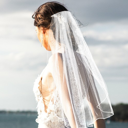 Velo corto matrimonio accessori capelli sposa per sposa miss addio al nubilato - Foto 2 di 12