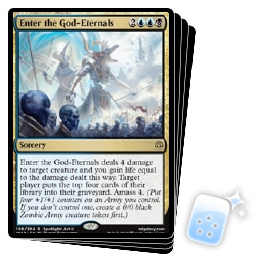 ENTER THE GOD-ETERNALS X4 War Of The Spark WAR Magic MTG MINT CARD - Picture 1 of 1