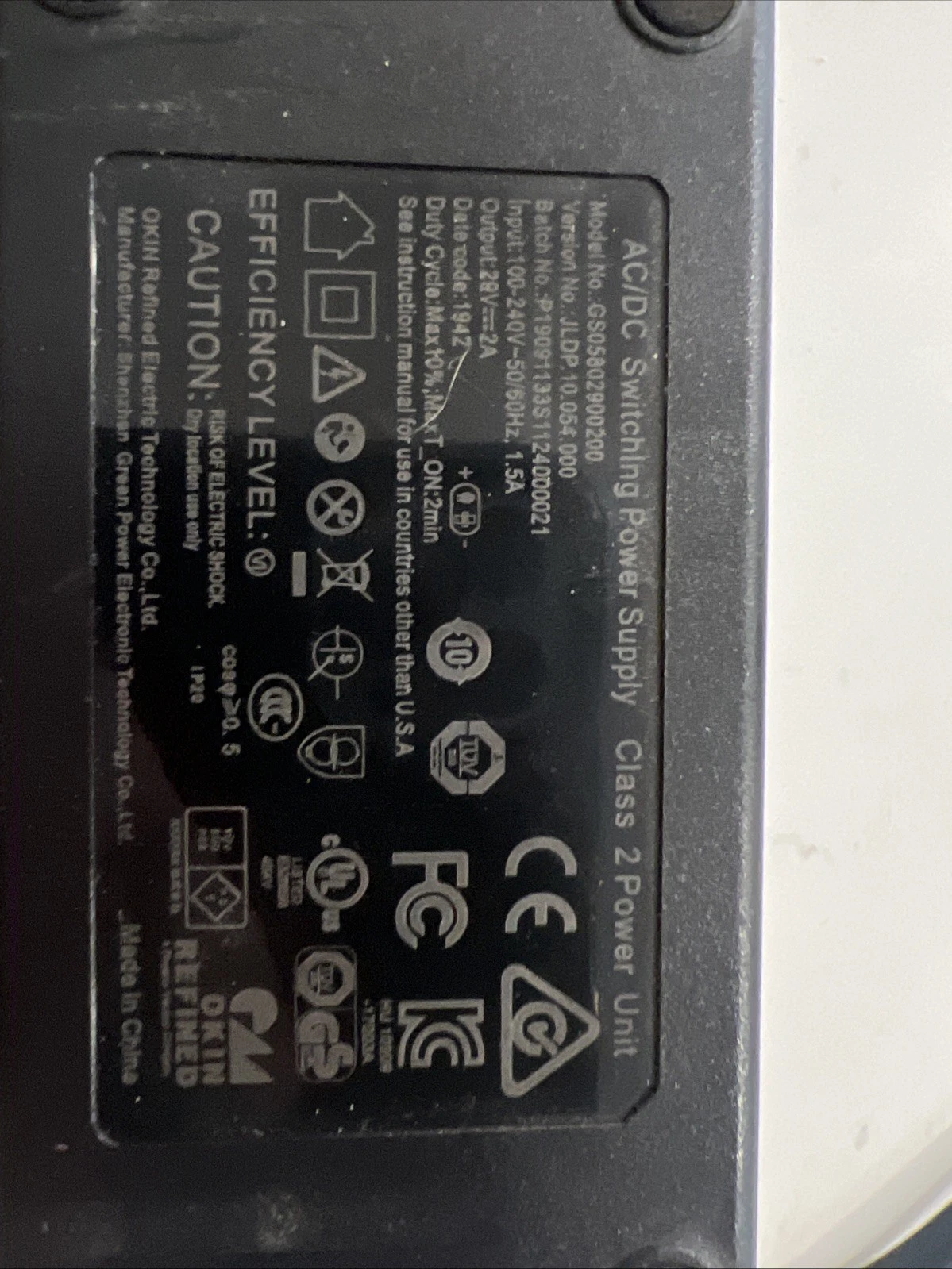 Recliner couch power supply From a Ashley 3 Recliner couch AC DC Converter
