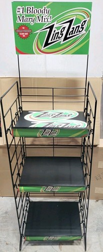ZING ZANG Retail Store Wire Folding Rack Display 4 Wide 3 Shelf 16x14 Shelves - Picture 5 of 14