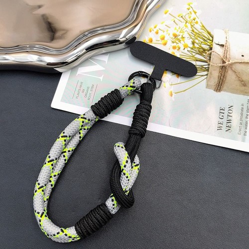 Handwoven Braided Phone Lanyard Dopamine Hanging Cord Phone Charm Accessories - Photo 7 sur 17