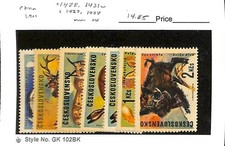 Czechoslovakia Postage Stamp, #1428-1431a, 1432, 1434 Mint NH, 1966 Animals (AC)