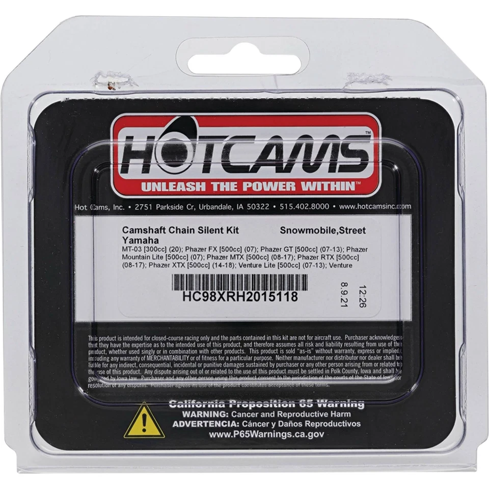 Hot Cams Cam Chain for Yamaha YZF R3 (15-16) YZF R6 (06-17) HC98XRH2015118 Foto 4 de 4
