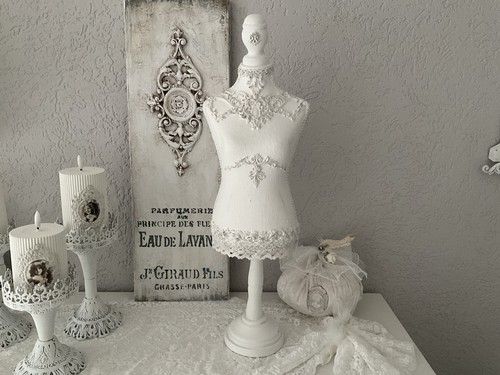 Shabby Dekoration Antikoptik Schneiderpuppe Schneiderbüste Ornamente Brocante🥀