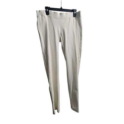 Eileen Fisher Damen Strick Pull On Slim Leggings Hose Large Komfort