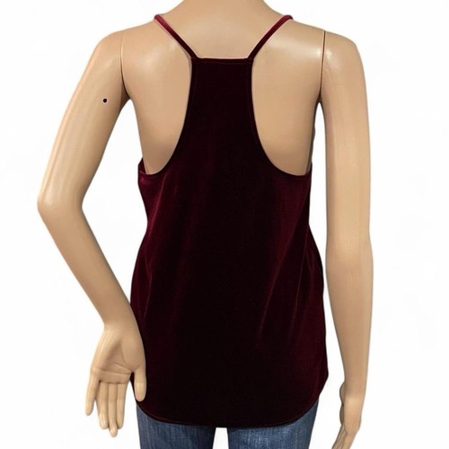 Abercrombie & Fitch Burgundy Red Velvet Cami Top Size Small #Velvet #Camitop EUC - Picture 4 of 5