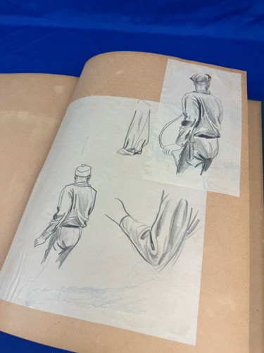 1930's/40's Comic Style SKETCHES during Learning Process ~ War, Pinocchio, Heads - Picture 24 of 24