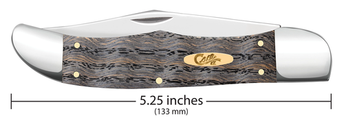 Case xx Knives Folding Hunter Black Curly Oak Wood 14008 Pocket Knife Stainless - Picture 3 of 3