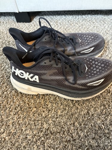 Hoka One One Clifton 9 Schuhe Sneaker Damen Gr. 10B schwarz weiß (1127896 BWHT) - Bild 11 von 13