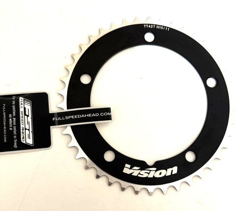 FSA Vision Aero TT Road Bike Chainring 130 BCD 5 -Bolt 42T 10-11 Speed WB059 - Picture 1 of 6