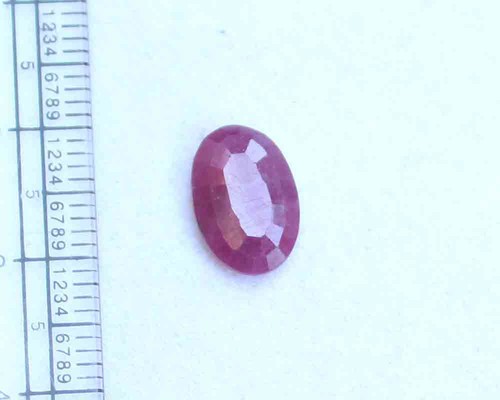 Natural Ruby Loose Gemstone 2.70 Ct Untreated 8*12 mm Oval Cut - Picture 9 of 10