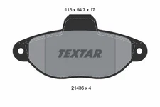 Textar Front Brake Pads Set For Fiat Lancia Zastava 10 Cinquecento Cinquecento V