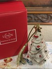 Lenox-Very Merry-Porcelain Ornament-Multi Colored Christmas Tree-w/Tassel-New-