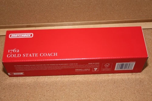 Mattel Creations Exclusive Matchbox Collector 1762 Coronation Gold State Coach