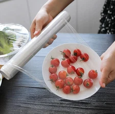 1pc Kitchen Clear PE Food Cling Film 30cm×30m Roll Refrigerator Fresh Wrap
