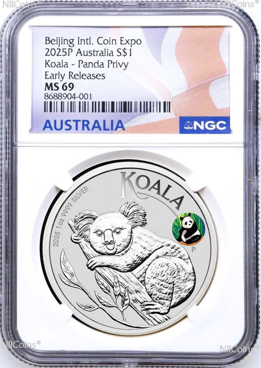 Australian Koala MS 69 Graded 1 oz Precious Metal Content per Unit Australian Koala MS 69 Graded 1 oz Precious Metal Content per Unit