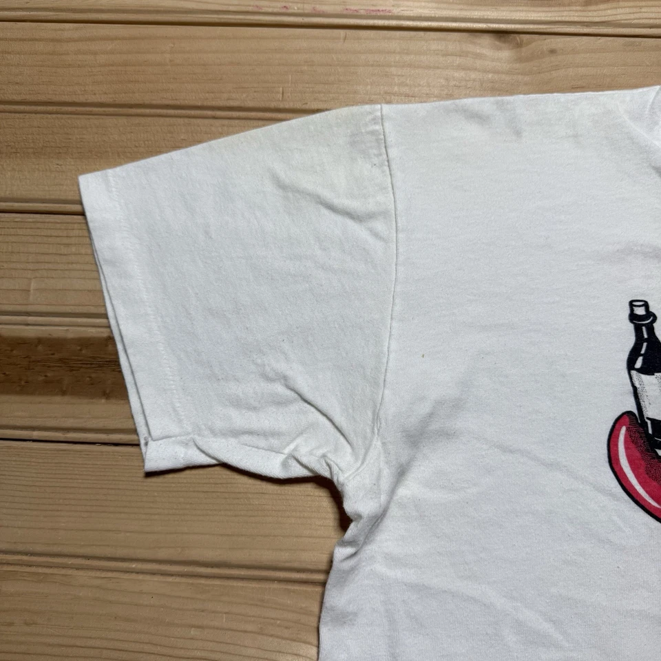 Винтажная футболка 90-х New Jersey Seaside Wine Cellar Lobster мультфильм искусство размер большой - Изображение 3 из 4