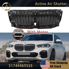 Front Bumper Upper Air Shutter Flap W/ Motor For 2019-2023 BMW X5 51749465525