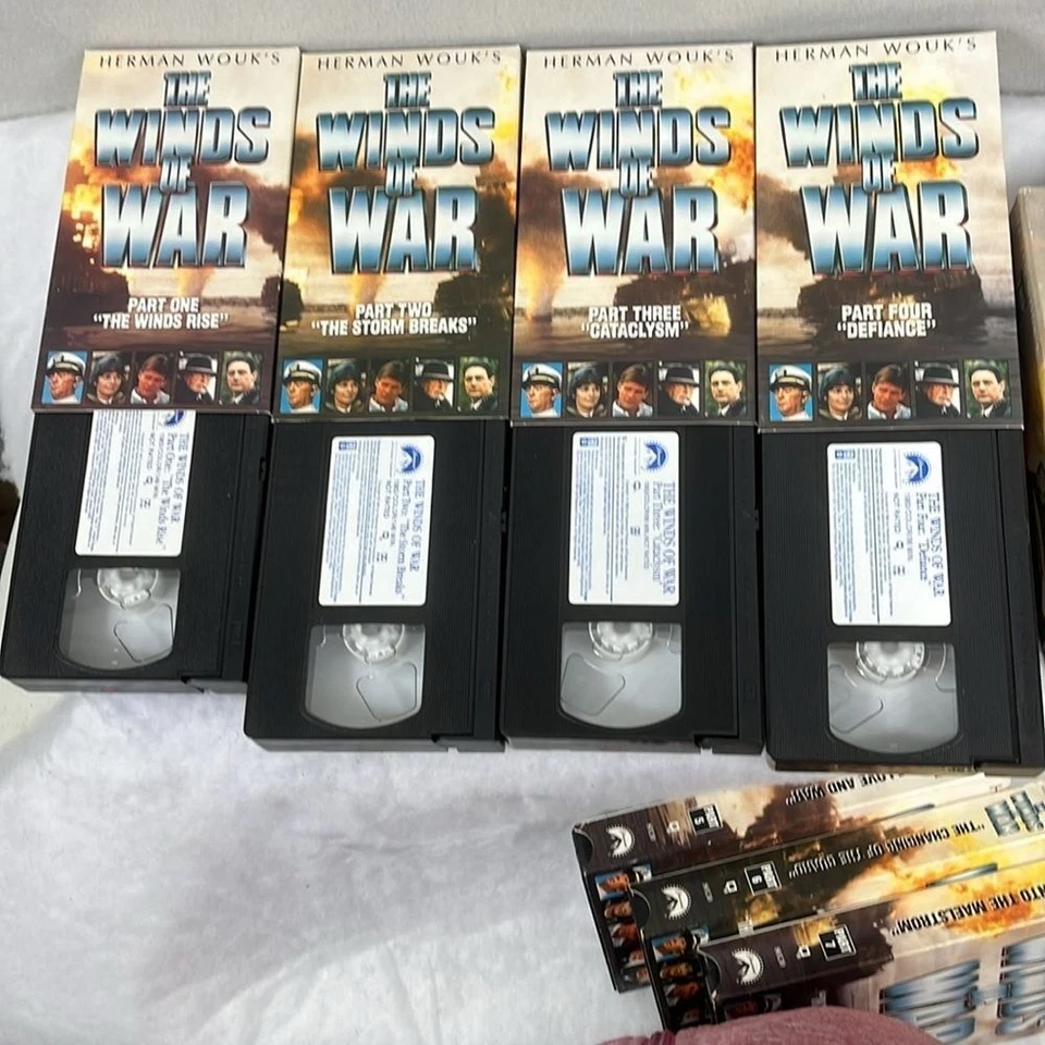 Herman Wouk's The Winds of War Mini SeriesiVHS Boxed Set 7 Vids Paramount 1983 Foto 3 de 4