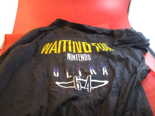 "Waiting for Ultra 64" Nintendo 64 N64 Pre-Name Change Promo Black T-Shirt *NEW* - Picture 5 of 5
