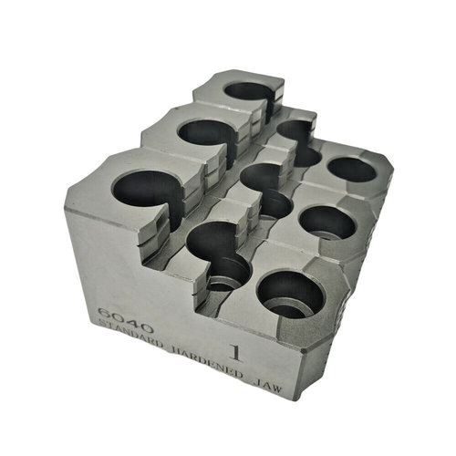 12" 3 Steps Hydraulic Chuck Stiff Paws Oil press Hard Jaw 1.5mm x60 Degree Teeth - Picture 5 of 18