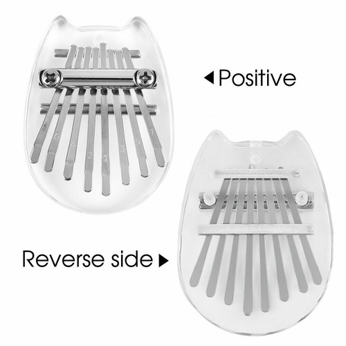 8 Key Mini Kalimba Finger Thumb Piano Marimba Musical Instrument Gift Acrylic - Picture 6 of 7