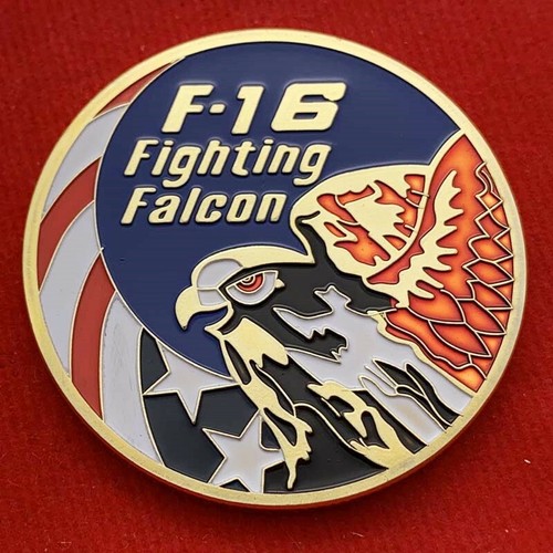 Moneta sfida commemorativa US Ari Force F-16 Fighting Falcon Fighter Aircraft - Foto 3 di 3