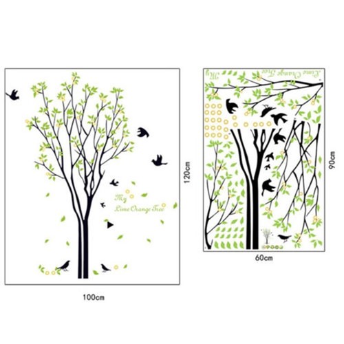Large Tree Birds Leaves Vinyl Wall Decal Stickers Living Room Bedroom Home Decor - Picture 16 of 24