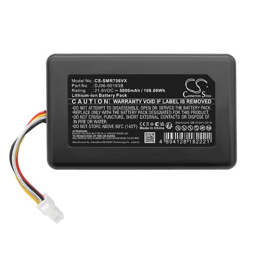 Battery for Samsung PowerBot R7040 R7065 R7070 DJ96-00193B DJ96-00193F VCA-RBT72 - Picture 3 of 5