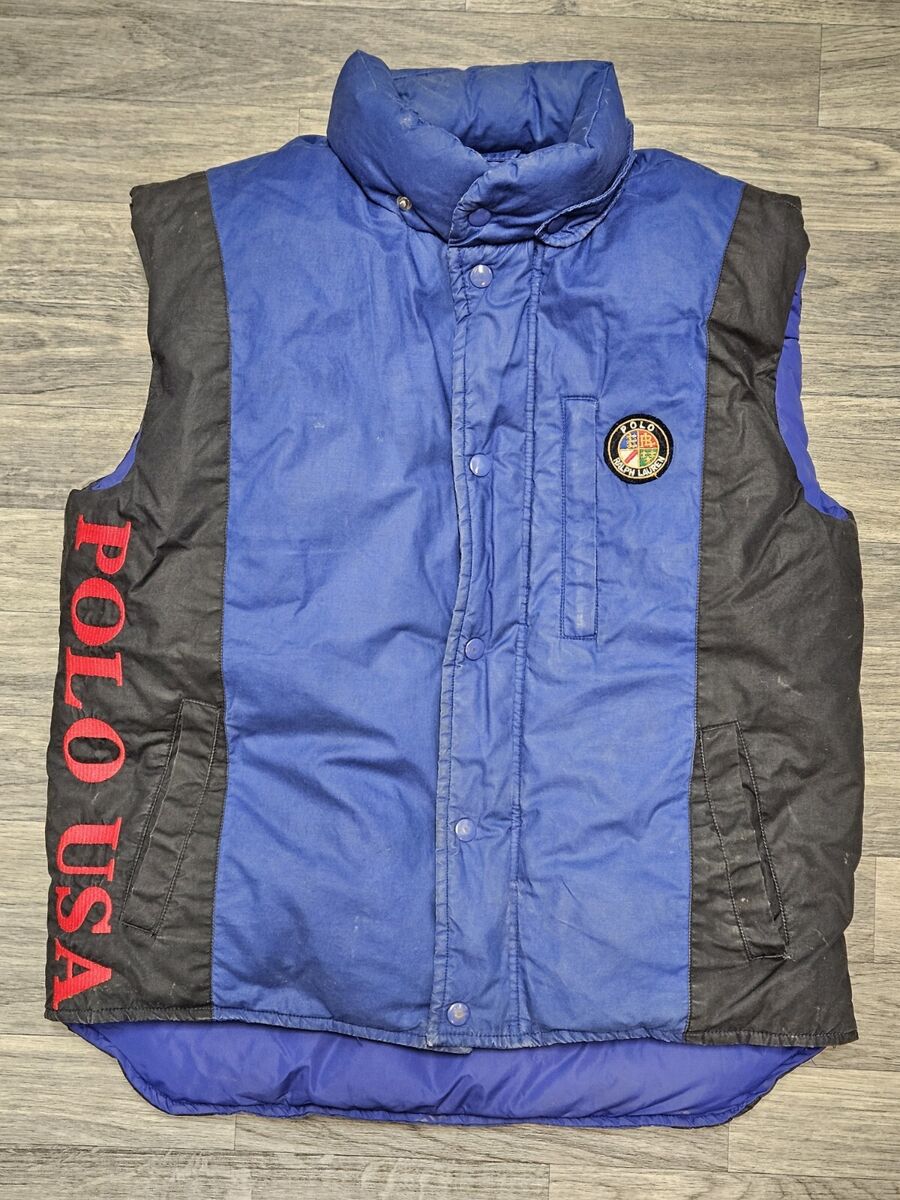 Vintage Polo Ralph Lauren Blue Circle Ski Cookie Vest Boys Vintage Polo Ralph Lauren Blue Circle Ski Cookie Vest Boys