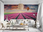 3D Pink Floral Field Wallpaper Wall Mural Removable Self-adhesive 338