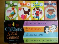 Toysmith Old Maid Crazy 8s Card Games Dated 2016 Complete Ages 4
