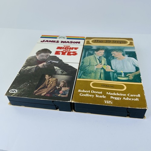 VHS Lot Classic Mystery Thrillers The Night Has Eyes, The 39 Steps by Hitchcock - Picture 12 of 15